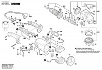 Bosch 0 601 852 0A3 Gws 21-230 H Angle Grinder 230 V / Eu Spare Parts